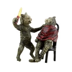 Vienna Bronze - Cat At The Hairdresser - Stamped - Hand-Painted Figurine 11 Vienna Bronze - Cat At The Hairdresser - Stamped - Hand-Painted Figurine -Salvador Dali Shop DSC08363