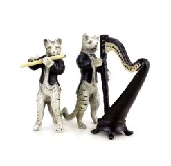 Band Of Cats - Vienna Bronze - Six-Piece - Cat Figurines - Group -Salvador Dali Shop DSC08386