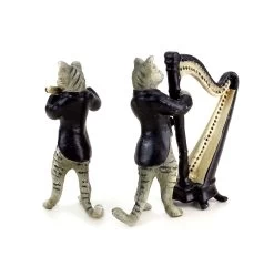 Band Of Cats - Vienna Bronze - Six-Piece - Cat Figurines - Group -Salvador Dali Shop DSC08387