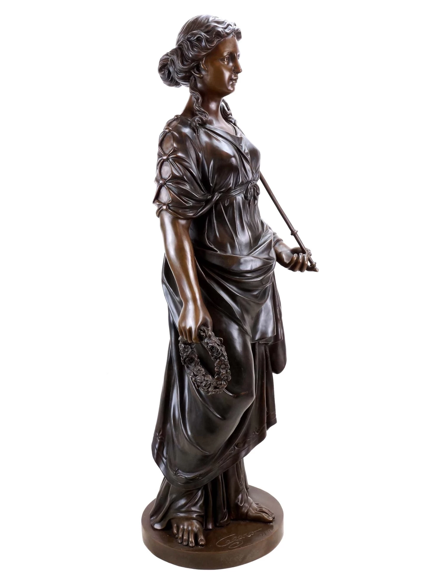 Large Greek Statue - Hygieia - Goddess Of Health - Mythology Sculpture For Sale 3 Large Greek Statue - Hygieia - Goddess Of Health - Mythology Sculpture For Sale - Image 3