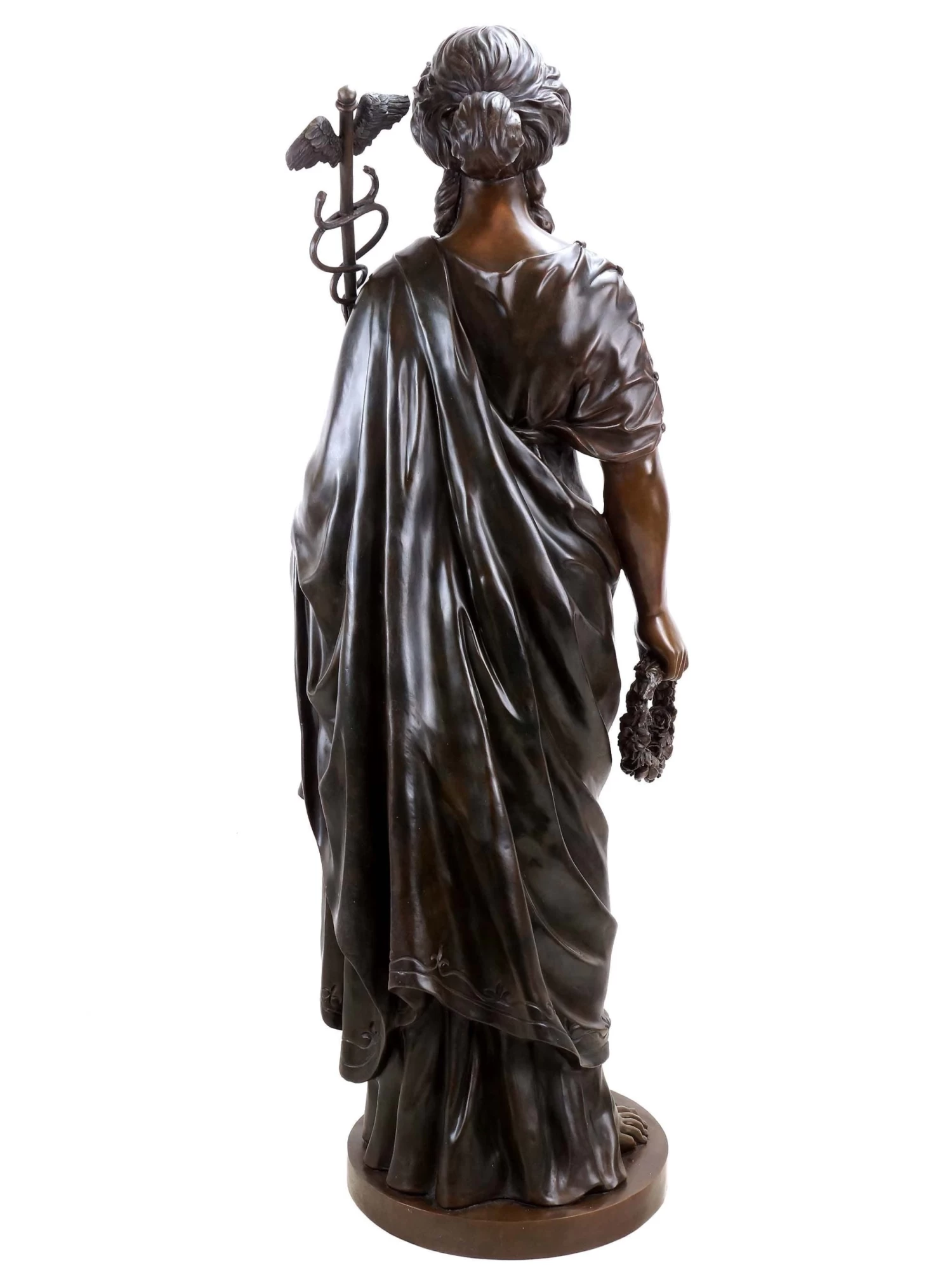 Large Greek Statue - Hygieia - Goddess Of Health - Mythology Sculpture For Sale 4 Large Greek Statue - Hygieia - Goddess Of Health - Mythology Sculpture For Sale - Image 4