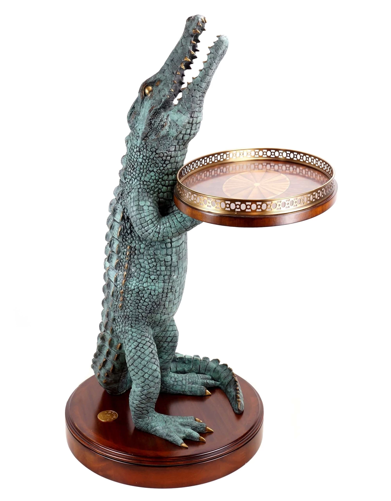 Exclusive Art Deco Crocodile Table - A. Stevens - Whiskey Table - Whiskey Bar For Sale 2 Exclusive Art Deco Crocodile Table - A. Stevens - Whiskey Table - Whiskey Bar For Sale - Image 2