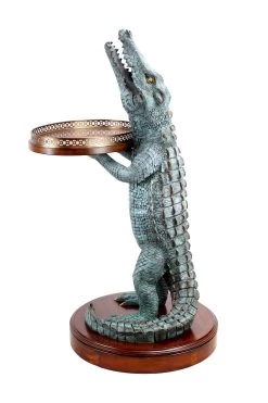 Exclusive Art Deco Crocodile Table - A. Stevens - Whiskey Table - Whiskey Bar For Sale 13 Exclusive Art Deco Crocodile Table - A. Stevens - Whiskey Table - Whiskey Bar For Sale -Salvador Dali Shop DSC08427