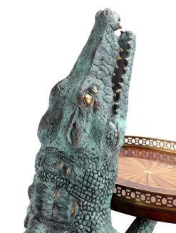 Exclusive Art Deco Crocodile Table - A. Stevens - Whiskey Table - Whiskey Bar For Sale 17 Exclusive Art Deco Crocodile Table - A. Stevens - Whiskey Table - Whiskey Bar For Sale -Salvador Dali Shop DSC08432
