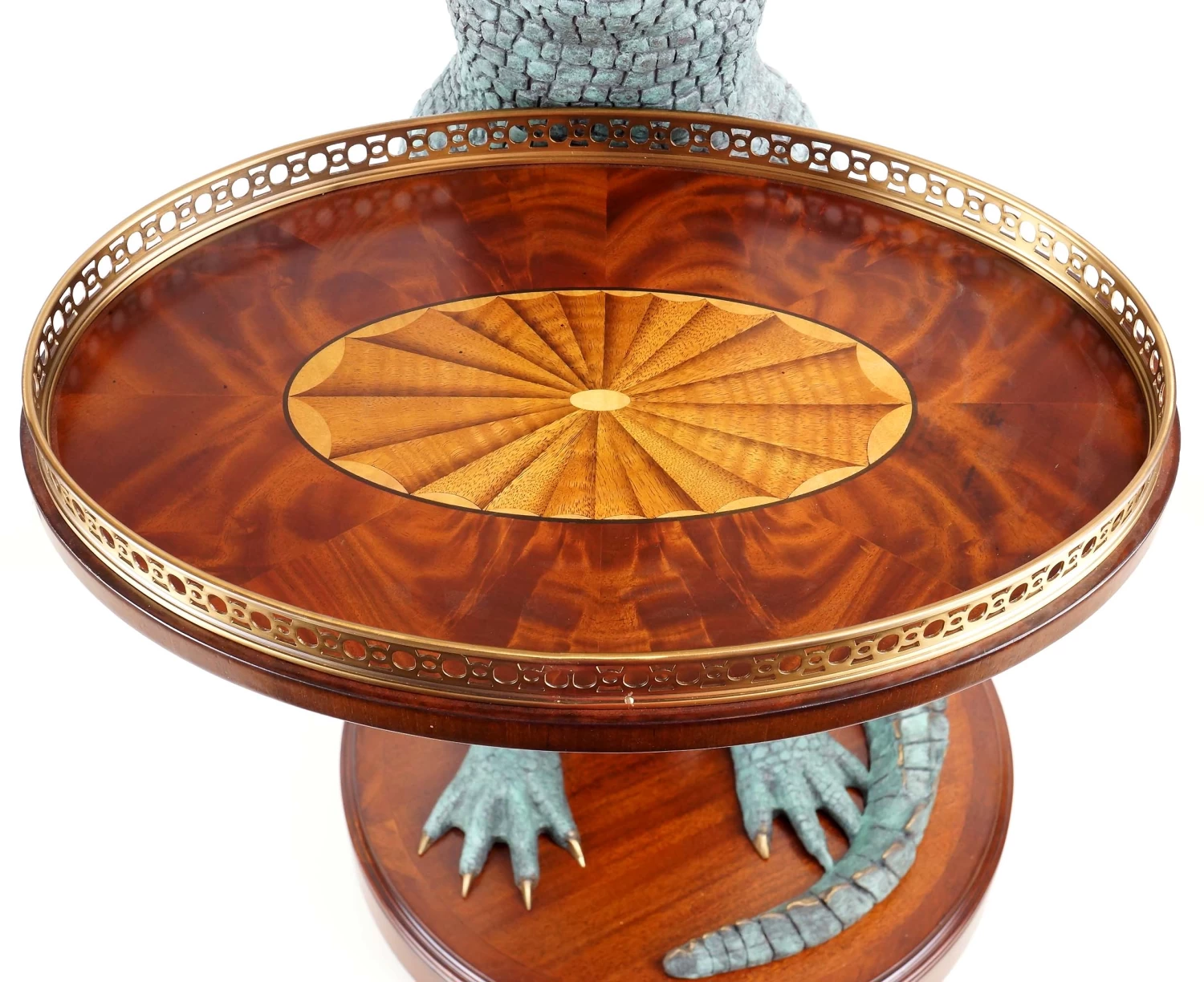 Exclusive Art Deco Crocodile Table - A. Stevens - Whiskey Table - Whiskey Bar For Sale 9 Exclusive Art Deco Crocodile Table - A. Stevens - Whiskey Table - Whiskey Bar For Sale - Image 9