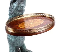 Exclusive Art Deco Crocodile Table - A. Stevens - Whiskey Table - Whiskey Bar For Sale 14 Exclusive Art Deco Crocodile Table - A. Stevens - Whiskey Table - Whiskey Bar For Sale -Salvador Dali Shop DSC08446