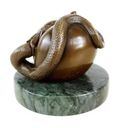 The Forbidden Fruit - Vagina Apple Bronze Figurine - Signed Milo -Salvador Dali Shop DSC084605aee0443ddca6