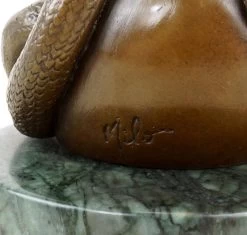 The Forbidden Fruit - Vagina Apple Bronze Figurine - Signed Milo -Salvador Dali Shop DSC084615aee0446c317c