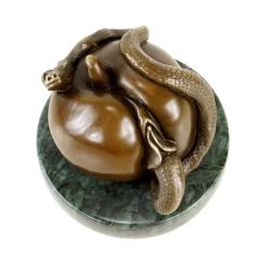 The Forbidden Fruit - Vagina Apple Bronze Figurine - Signed Milo -Salvador Dali Shop DSC084685aee044f40eb3