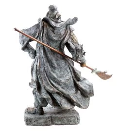 General Guan Yu - Large Samurai Sculpture - Signed Milo - Chinese Statue - Military Bronze For Sale -Salvador Dali Shop DSC08502