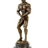 Bronze Bodybuilder Figurine Arni - Trophy - Signed Milo