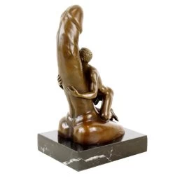 Man On Giant Phallus - Erotic Nude - Signed M. Nick - Gay Bronze 12 Man On Giant Phallus - Erotic Nude - Signed M. Nick - Gay Bronze -Salvador Dali Shop DSC08765