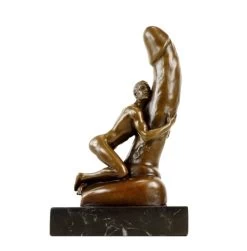 Man On Giant Phallus - Erotic Nude - Signed M. Nick - Gay Bronze 16 Man On Giant Phallus - Erotic Nude - Signed M. Nick - Gay Bronze -Salvador Dali Shop DSC08776