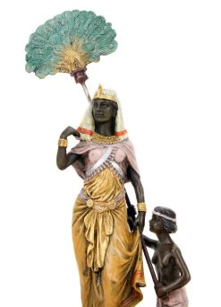 Egyptian Pharaoh With Slave - Carpet Bronze - Bergmann Stamp -Salvador Dali Shop DSC08943