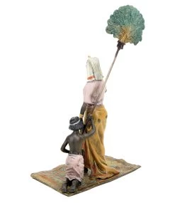 Egyptian Pharaoh With Slave - Carpet Bronze - Bergmann Stamp -Salvador Dali Shop DSC08948