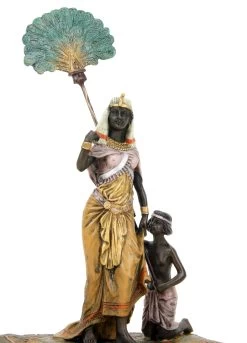 Egyptian Pharaoh With Slave - Carpet Bronze - Bergmann Stamp -Salvador Dali Shop DSC08950