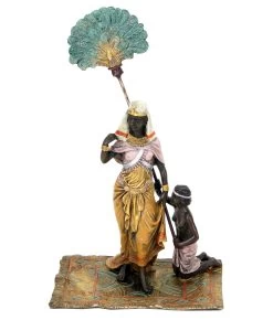 Egyptian Pharaoh With Slave - Carpet Bronze - Bergmann Stamp -Salvador Dali Shop DSC08952