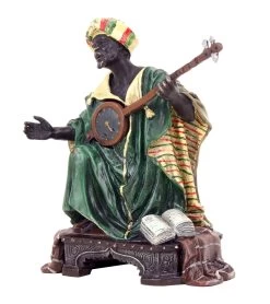 Vienna Bronze - Arabian With Lute - Arabian Musician - Bergmann-Stamp -Salvador Dali Shop DSC08957