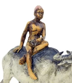 Vienna Bronze - Arabian Boy Riding A Water Buffalo - Bergmann -Salvador Dali Shop DSC08976