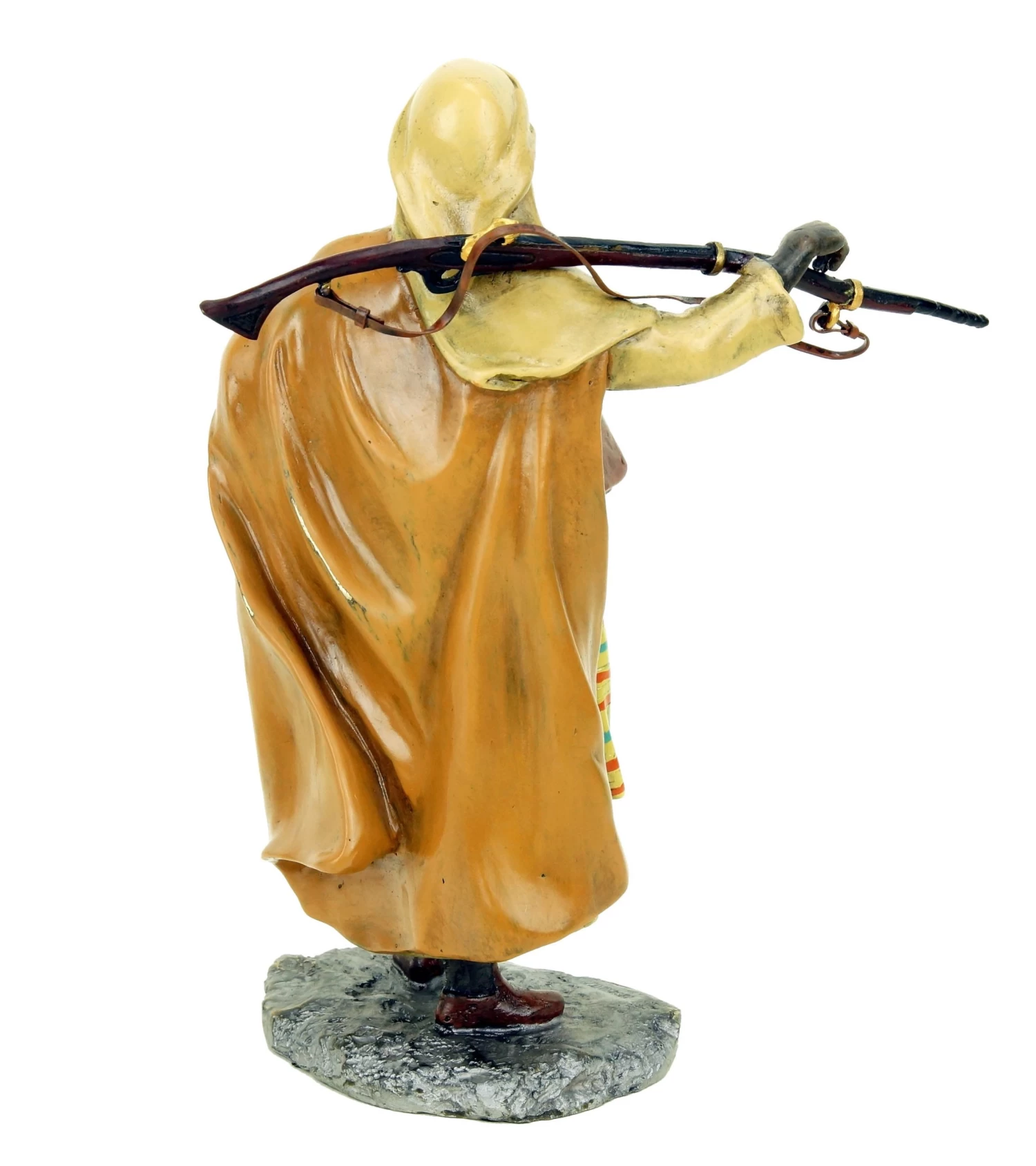 Vienna Bronze Figurine - Arabian Warrior With Rifle - Bergmann Stamp 1 Vienna Bronze Figurine - Arabian Warrior With Rifle - Bergmann Stamp