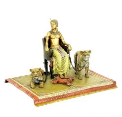 Erotic Nude - Pharaoh With Lionesses - Bergmann - Carpet Bronze -Salvador Dali Shop DSC09041