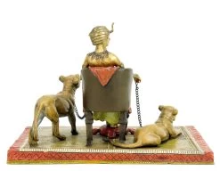 Erotic Nude - Pharaoh With Lionesses - Bergmann - Carpet Bronze -Salvador Dali Shop DSC09051