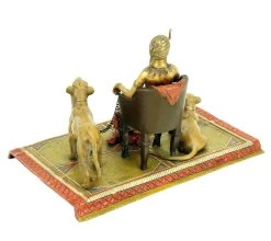 Erotic Nude - Pharaoh With Lionesses - Bergmann - Carpet Bronze -Salvador Dali Shop DSC09053