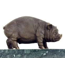 Bronze Pig / Domestic Pig - Bronze Statue - Sculpture By Bugatti -Salvador Dali Shop DSC09082