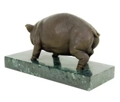 Bronze Pig / Domestic Pig - Bronze Statue - Sculpture By Bugatti -Salvador Dali Shop DSC09096