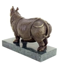 Rhinoceros Bronze Figurine By Rembrandt Bugatti - Animal Rhino Statue -Salvador Dali Shop DSC09127