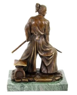 Samurai With Sword - Limited Bronze Statue By Milo -Salvador Dali Shop DSC09282