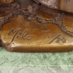 Samurai With Sword - Limited Bronze Statue By Milo -Salvador Dali Shop DSC09285