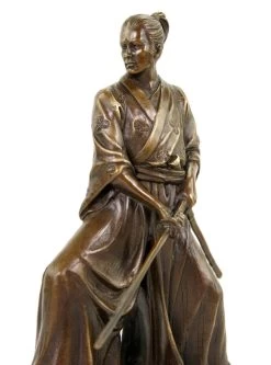Samurai With Sword - Limited Bronze Statue By Milo -Salvador Dali Shop DSC09286