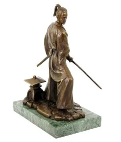 Samurai With Sword - Limited Bronze Statue By Milo -Salvador Dali Shop DSC09294