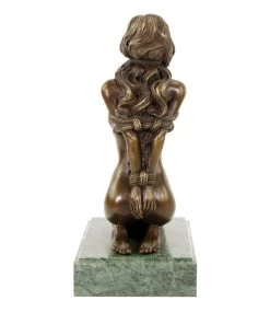 Bondage Statue - Erotic Girl Dakota - Bronze Nude - J. Patoue -Salvador Dali Shop DSC09302