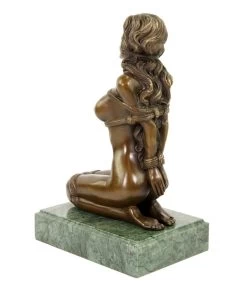 Bondage Statue - Erotic Girl Dakota - Bronze Nude - J. Patoue -Salvador Dali Shop DSC09303