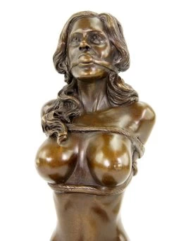 Bondage Statue - Erotic Girl Dakota - Bronze Nude - J. Patoue -Salvador Dali Shop DSC09307