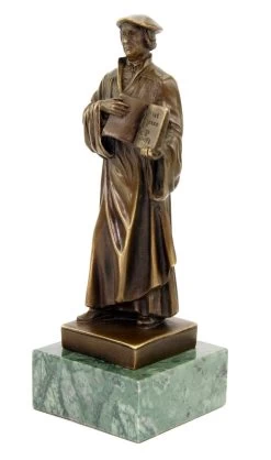 Martin Luther Statue - Vintage Bronze Figurine - Signed Milo -Salvador Dali Shop DSC09313