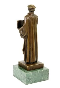 Martin Luther Statue - Vintage Bronze Figurine - Signed Milo -Salvador Dali Shop DSC09314