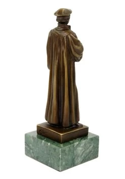 Martin Luther Statue - Vintage Bronze Figurine - Signed Milo -Salvador Dali Shop DSC09316