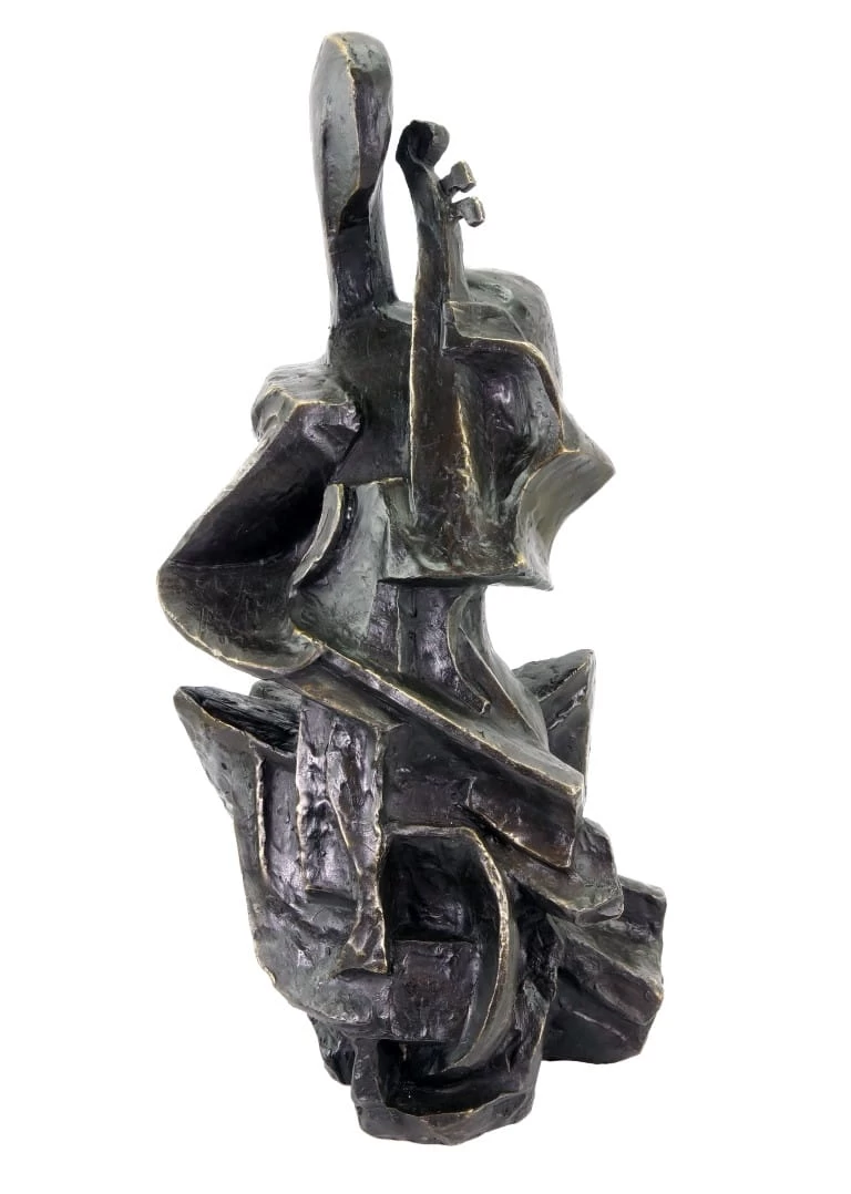 The Cello Player (1912β1913) - Otto Gutfreund - Bronze Statue - Cellista 7 The Cello Player (1912β1913) - Otto Gutfreund - Bronze Statue - Cellista - Image 7