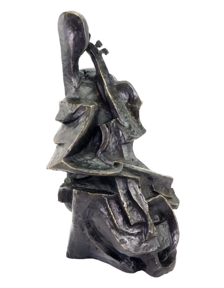 The Cello Player (1912β1913) - Otto Gutfreund - Bronze Statue - Cellista 8 The Cello Player (1912β1913) - Otto Gutfreund - Bronze Statue - Cellista - Image 8