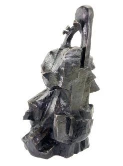 The Cello Player (1912–1913) - Otto Gutfreund - Bronze Statue - Cellista