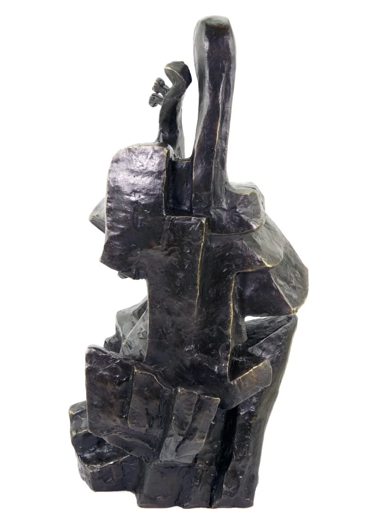 The Cello Player (1912β1913) - Otto Gutfreund - Bronze Statue - Cellista 6 The Cello Player (1912β1913) - Otto Gutfreund - Bronze Statue - Cellista - Image 6