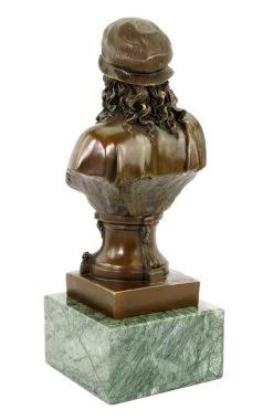 Leonardo Da Vinci Bust - Limited Bronze Statue - Signed Milo -Salvador Dali Shop DSC09362