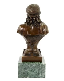 Leonardo Da Vinci Bust - Limited Bronze Statue - Signed Milo -Salvador Dali Shop DSC09369