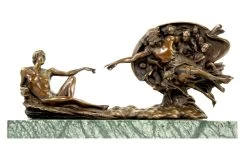 The Creation Of Adam - Bronze Statue By Michelangelo -Salvador Dali Shop DSC09373