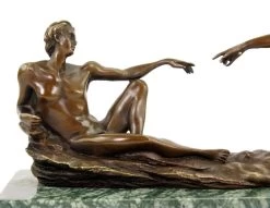 The Creation Of Adam - Bronze Statue By Michelangelo -Salvador Dali Shop DSC09377