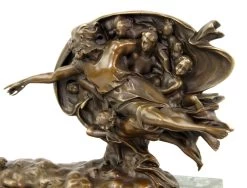 The Creation Of Adam - Bronze Statue By Michelangelo -Salvador Dali Shop DSC09381