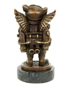 Salvador Dali Shop 25 Limited Steampunk Pig - Bronze Statue Pilot By Martin Klein